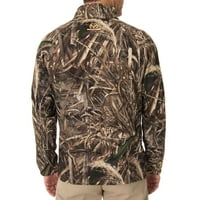 Realtree i mossy hrast muški fleke na performans camo zip jakna