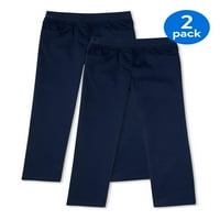 Wonder Nation Girls School Uniform Pull-On hlače, snop vrijednosti, veličine 4-16