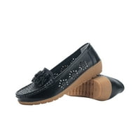 Aufmer sandale s potpeticama za žene široke dame casual jednostruke cipele s kravljem graška mama cipele kravlje