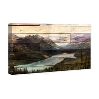 Wynwood Studio priroda i pejzažni zid umjetnost platna Otisci Prekrasna Kanada View planine - zelena, plava