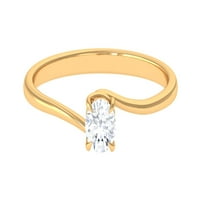 Zaručnički prsten od moissanita za žene - kvaliteta od 14k žutog zlata od 1,50 USD