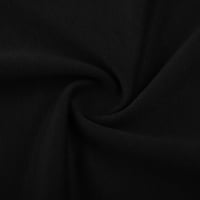 Ženske haljine zazor ispod $ ženska džepna kapuljača s dugim rukom dukserijske dukserice Čvrsti vrhovi Black XL