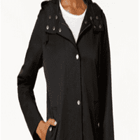 Ženska jakna Anorak & crna kapuljača s kapuljačom