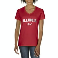 Normalno je dosadno - ženska majica s V -izrezom kratki rukav, do žena veličine 3xl - Illinois djevojka