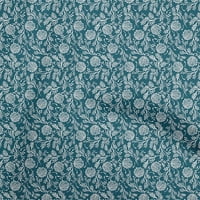 Jednobojni pamučni Poplin Tirkizno plava Tkanina materijal za haljinu u azijskom stilu tiskana tkanina širine