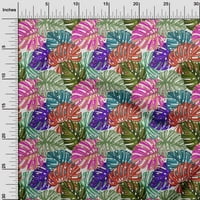 rajon šifon ljubičasta Tkanina projekti za šivanje tropskih listova otisci na tkanini širine dvorišta