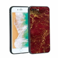Telefonski futrola za zlato-fern-plus za iPhone Plus za ženske darove, mekani silikonski stil šok-futrola za iPhone