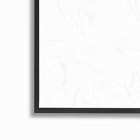 Stupell Industries veliki portret divljeg harea minimalna crno-bijela ilustracija, 20, dizajn Emme Caroline
