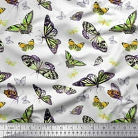 Baršunasta tkanina s leptirima od baršuna s leptirom širine dvorišta