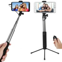 : Okomita Futrola za pametni telefon preko tijela od veganske kože, novčanik i mini stativ za selfie štap 2. -