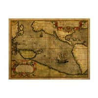 Dizajn crvenog satena na platnu Tihi ocean 1579