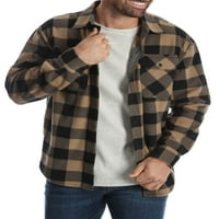 Wrangler muška i velika i visoka jakna od košulje od runa, do veličine 5xl