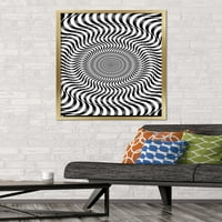 Zidni plakat s optičkom iluzijom u obliku zebre, uokviren 22.375 34
