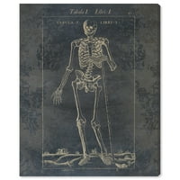 Wynwood Studio za odmor i sezonski zidni umjetnički platno tisak 'Muerte' praznici - zlato, crno