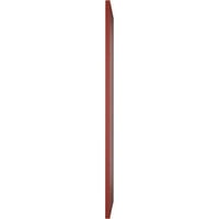 Ekena Millwork 18 W 80 H True Fit PVC Diagonal Slat Moderni stil Fiksni nosač, paprika crvena