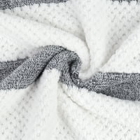 Modni set ručnika za kupanje od mikrovlakana siva bijela višebojna