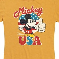 Disney - Americana - Mickey Mouse USA zastava - Grafička majica s kratkim rukavima za žene