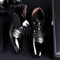 QiaoCaity Muške cipele na klirensu, do 20% popusta, muškarci Business Shoes Fashion Casual Oxford Cipele čipkaste
