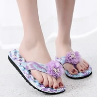 Kućne papuče za žene modno žene Ljetne plaže cvjetovi prozračne cipele sandale kod kuće papuče flip flaps ravne