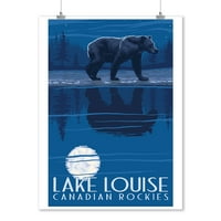 Lake Louise, Kanada, medvjed na mjesečini