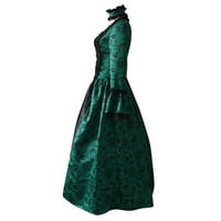 Renesansna haljina za Noć vještica za žene Plus Size Kostim igra srednjovjekovna haljina s raširenim rukavima