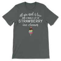 Majica sa sladoledom od jagoda za ljubitelje deserta