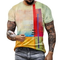 majice za muškarce, elegantne Ležerne havajske majice kratkih rukava s okruglim vratom, zabavne grafičke majice