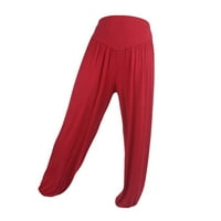 Ženske hlače za jesen-zimu Rasprodaje ženske rastezljive široke Ležerne pamučne mekane hlače za jogu, sportski