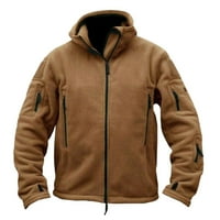 Muški modni jednostavni kamuflažni džep od kardigana s patentnim zatvaračem jakna muški rov kaput puna dužina