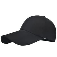 Ženski podesivi Baseball modni šešir jednobojna hip hop kapa u crnoj boji