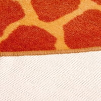 Tepih sa životinjskim printom u donjem stopalu žirafa na štulama Najlonska prostirka za vrt, vrt, hodnik, dnevni