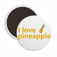 Ljubav voćni pinefruit art deco moda okrugli magnet za hladnjak za hladnjak za hladnjak