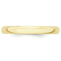 Polukružni prsten od žutog zlata od 8,5 karata