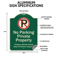 Znak serije Signmission Designer - Minute parking - parking samo za kupce