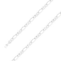 Klasični dijamantni srebrni dijamantni lanac veličine-22 Uniseks