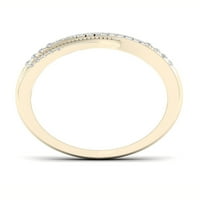 1 6K dijamantni zaručnički prsten od 10k žutog zlata