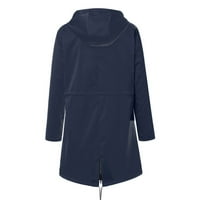 Plus veličina žena kaputa za čišćenje ženske jakne od solidne kiše na otvorenom jakne s kapuljačom od kišnog kabala