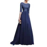 Wendunide Ljetne haljine za žene modne žene casual v-izrez za rukavice bez rukava cross zabava blue s