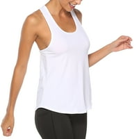 Ženske bluze i topovi elegantni ženski labavi vrhovi bez rukava s okruglim vratom jednobojne majice za fitness