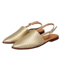 Ženske ravne sandale-Ležerne ljetne sandale s otvorenim prstima zlato