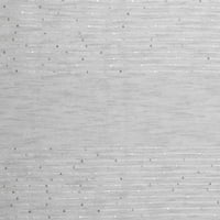 Ekskluzivne kućne zavjese Crest Stripe ukrašena je čista ploča s gornjim zavjesama, 54x84, srebro