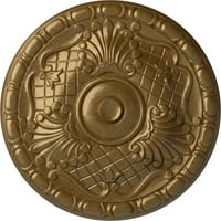 Stolarija od 9 do 3 4 do 5 8do 5 stropni medaljon od 9 inča, ručno oslikan blijedo zlatnim