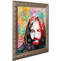 Zaštitni znak likovna umjetnost Red Lennon Canvas Art by Dean Russo, zlatni ukrašeni okvir
