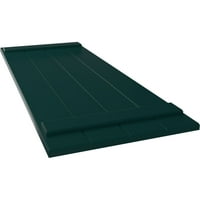 Ekena Millwork 1 2 W 67 H TRUE FIT PVC Four Board Pridružena ploča-n-batten roleta, termalna zelena